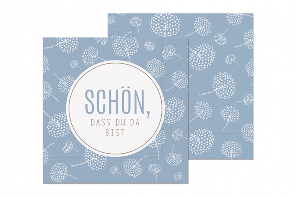 Lunch Servietten "Schön, dass du da bist" - Relax